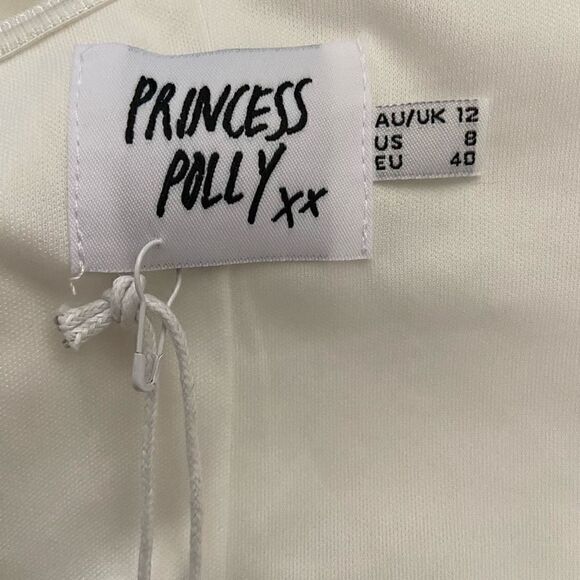 NEW Princess Polly One Shoulder Long Sleeve Dress Size 8 - Picture 4 of 6